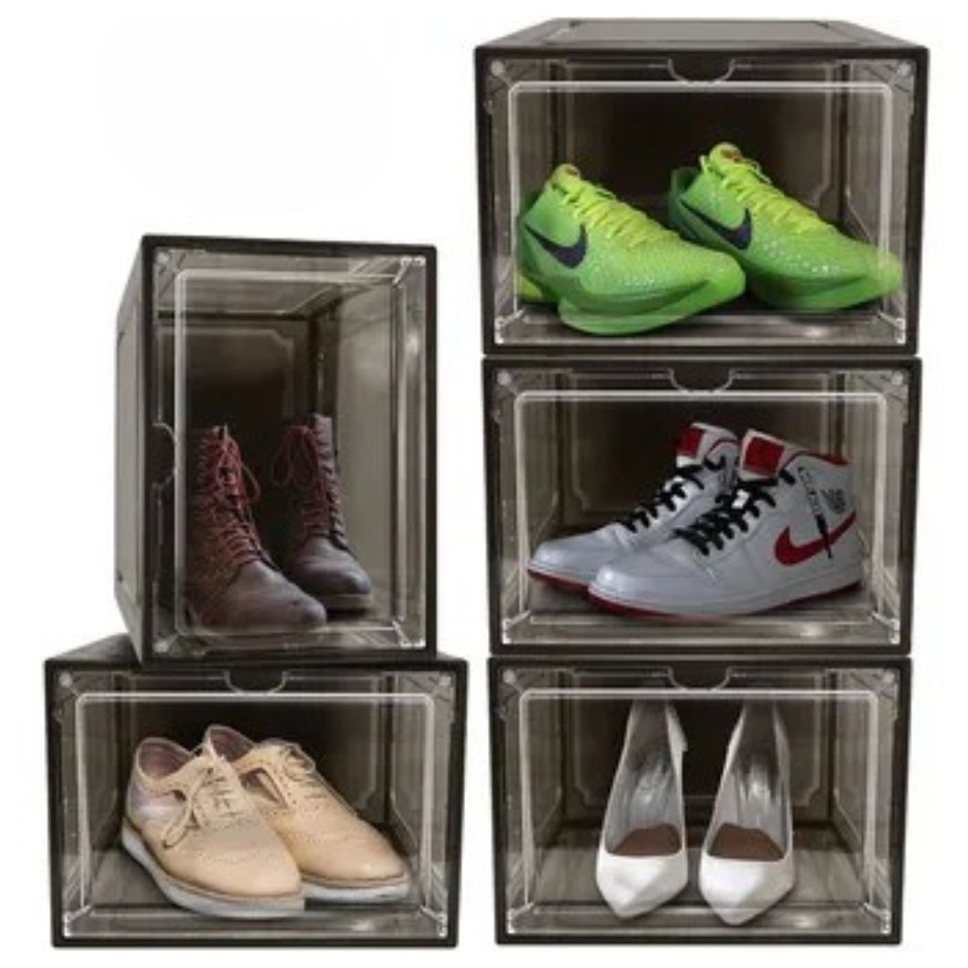 Caja Apilable para Zapatillas Zapatos Zapatera para Dormitorio