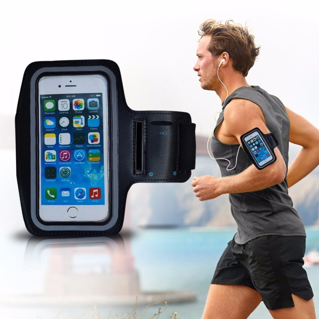 Brazalete deportivo para smartphone de hasta 7 pulgadas, con funda